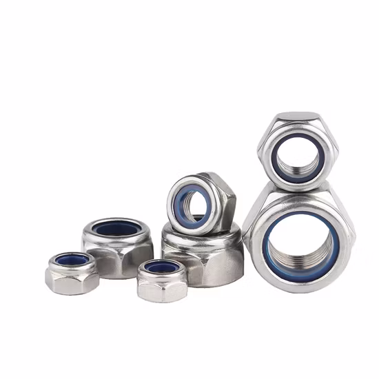 Stainless Steel Hex Nylon Insert Lock Nuts DIN985 Nylon Locking Nut