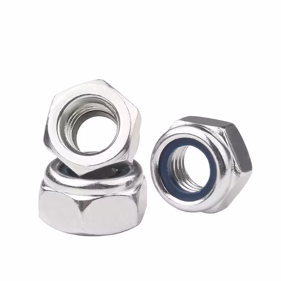 Stainless Steel Hex Nylon Insert Lock Nuts DIN985 Nylon Locking Nut
