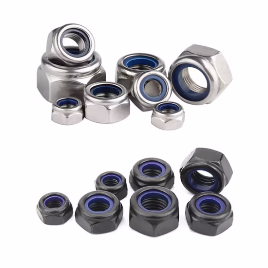 Stainless Steel Hex Nylon Insert Lock Nuts DIN985 Nylon Locking Nut
